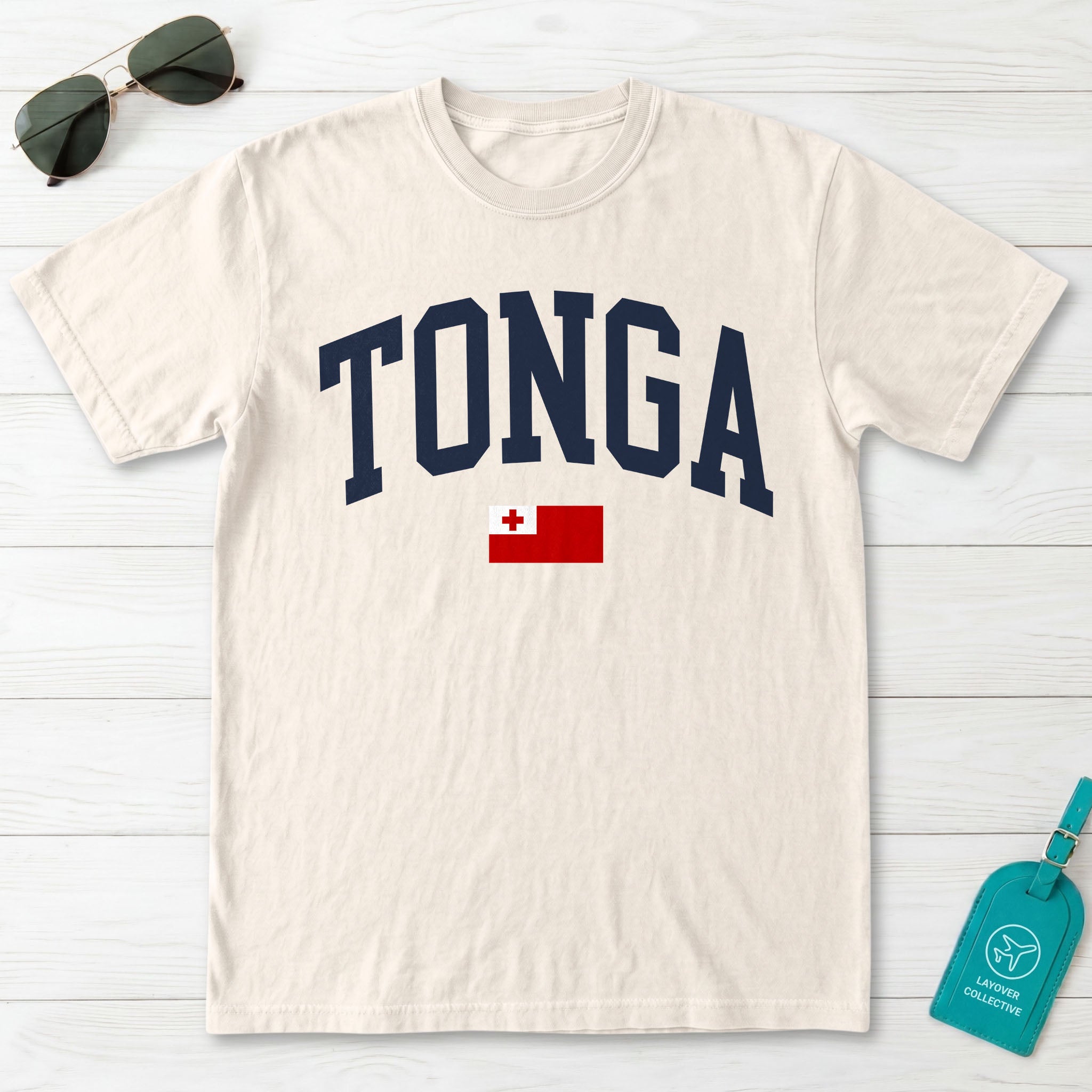 Tonga Collegiate Flag T-Shirt
