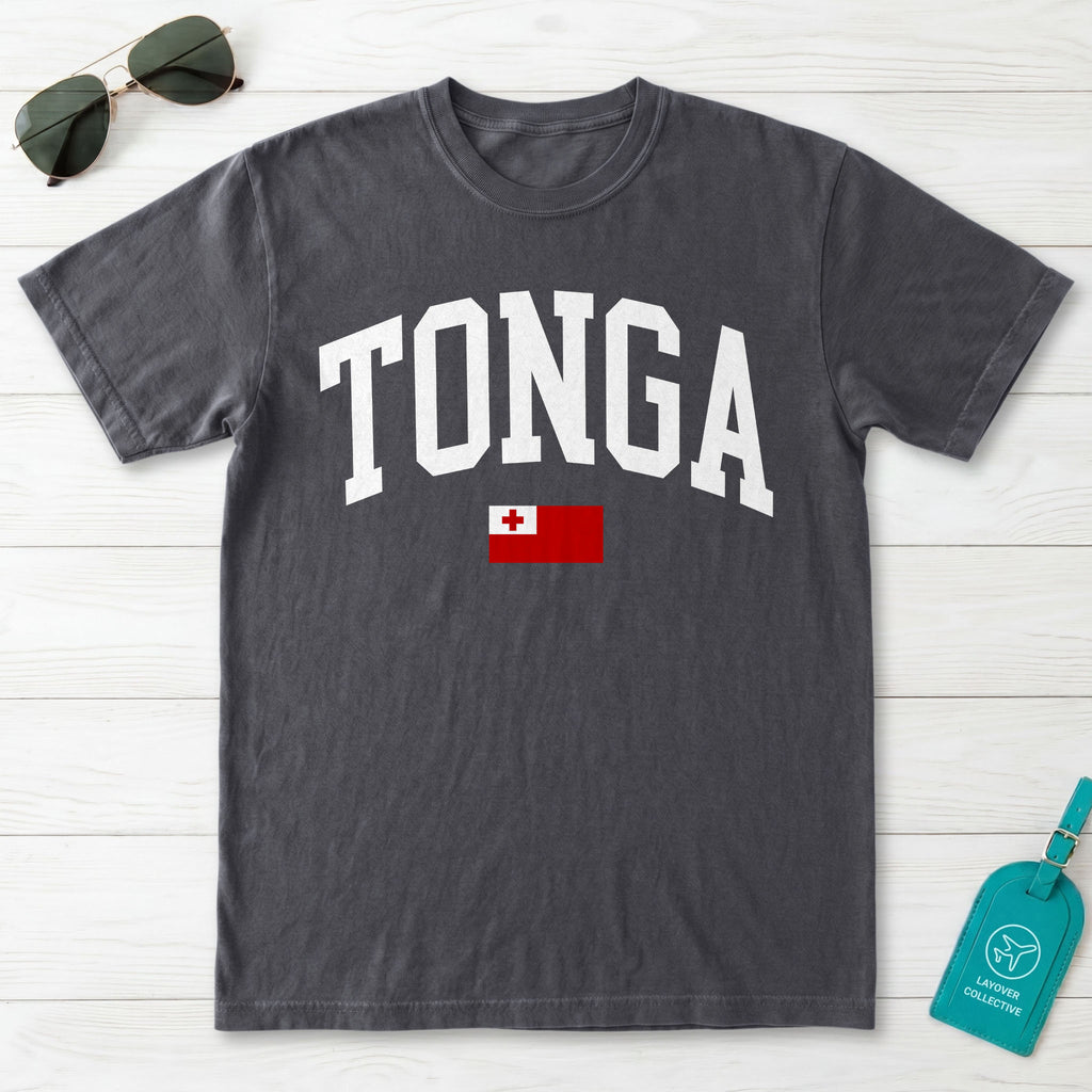 Tonga Collegiate Flag T-Shirt