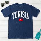 Tunisia Collegiate Flag T-Shirt