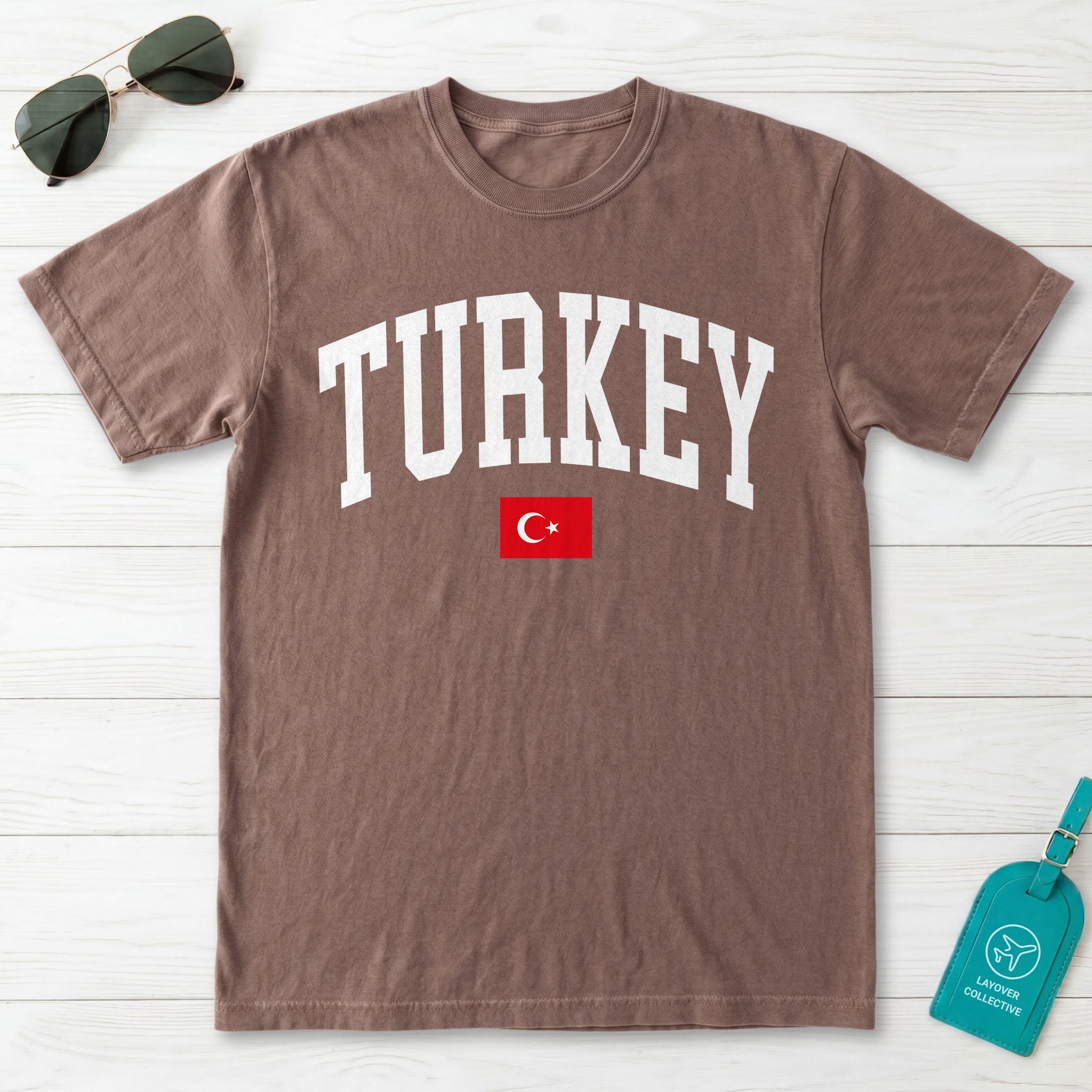 Turkey Collegiate Flag T-Shirt