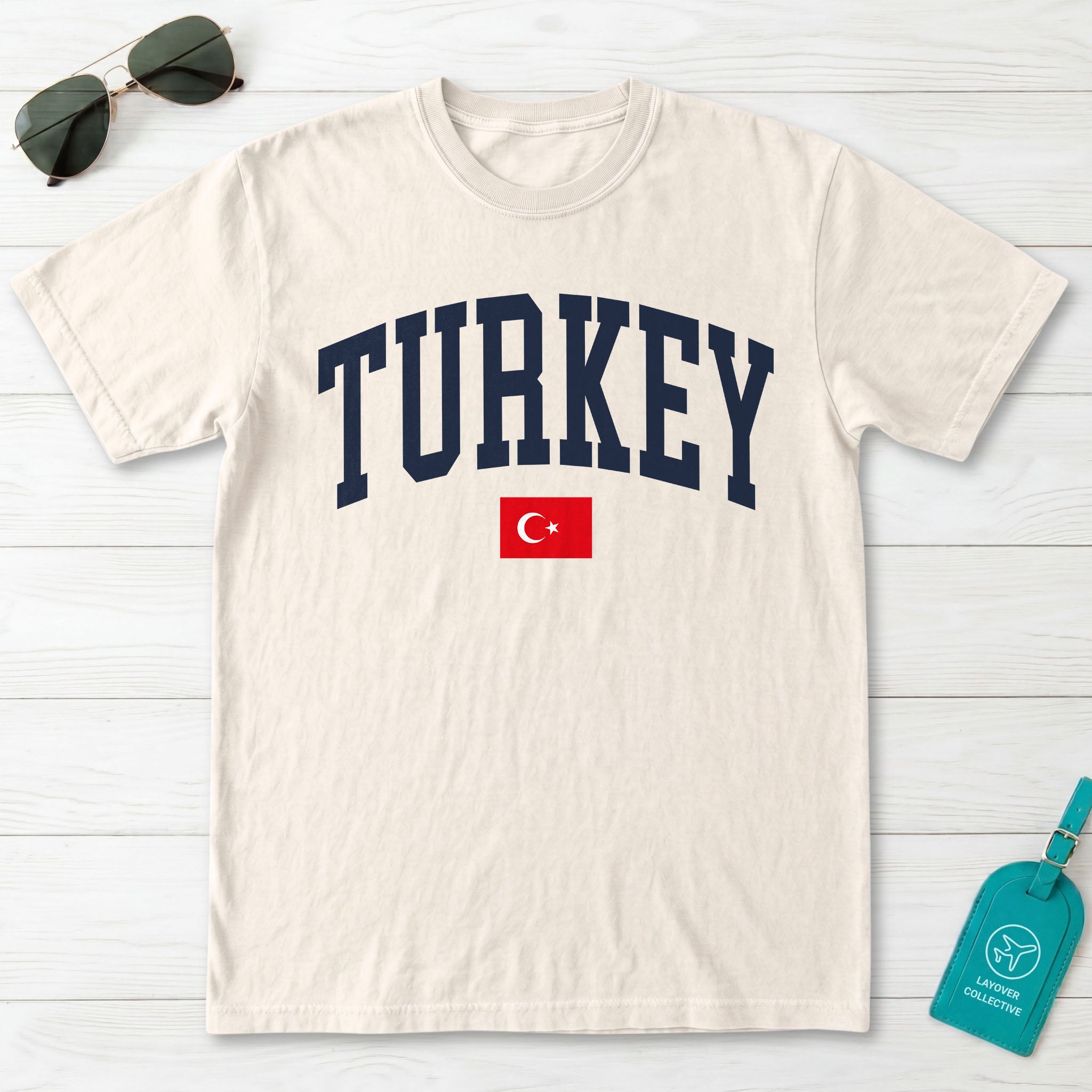 Turkey Collegiate Flag T-Shirt
