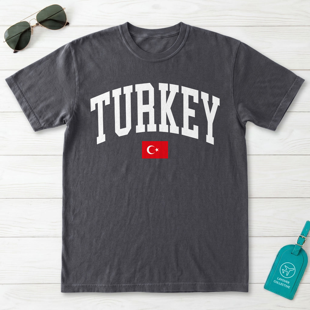 Turkey Collegiate Flag T-Shirt