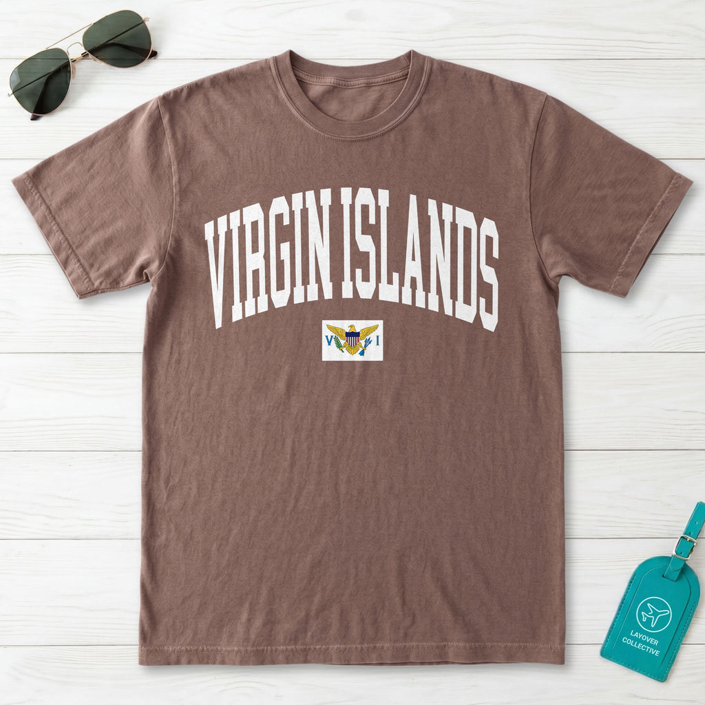 U.S. Virgin Islands Collegiate Flag T-Shirt