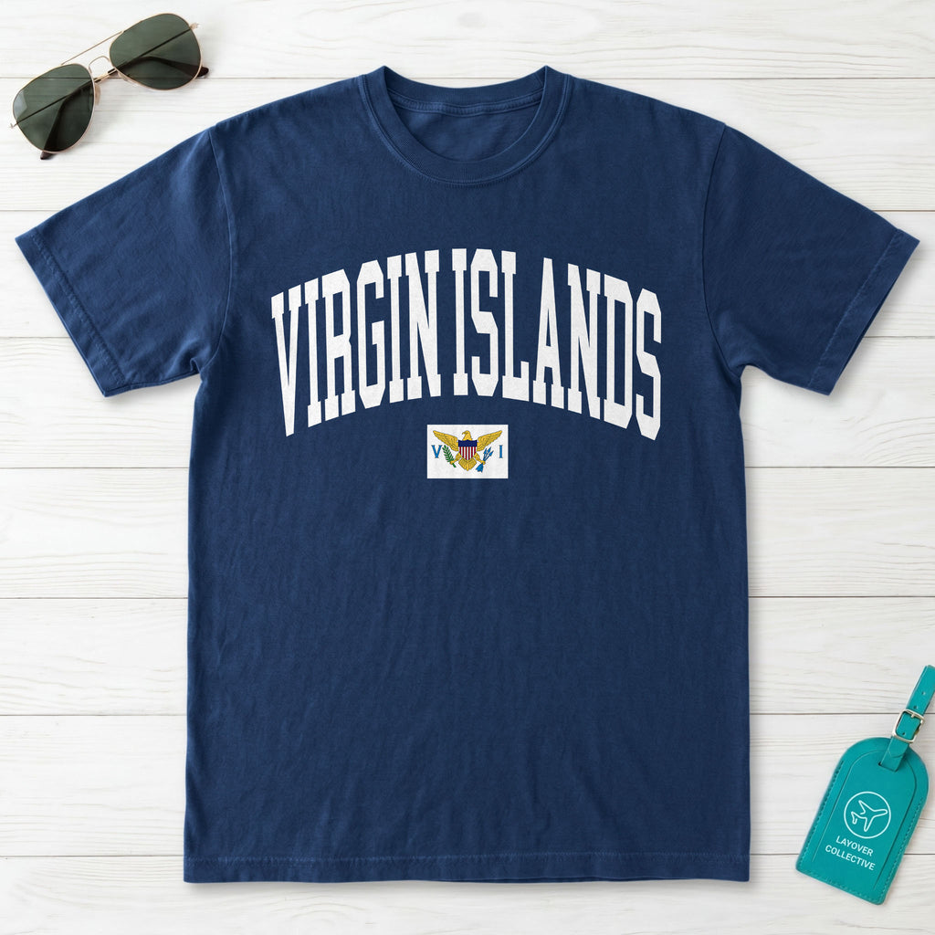 U.S. Virgin Islands Collegiate Flag T-Shirt