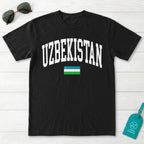 Uzbekistan Collegiate Flag T-Shirt