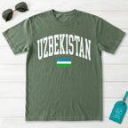 Uzbekistan Collegiate Flag T-Shirt