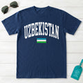 Uzbekistan Collegiate Flag T-Shirt