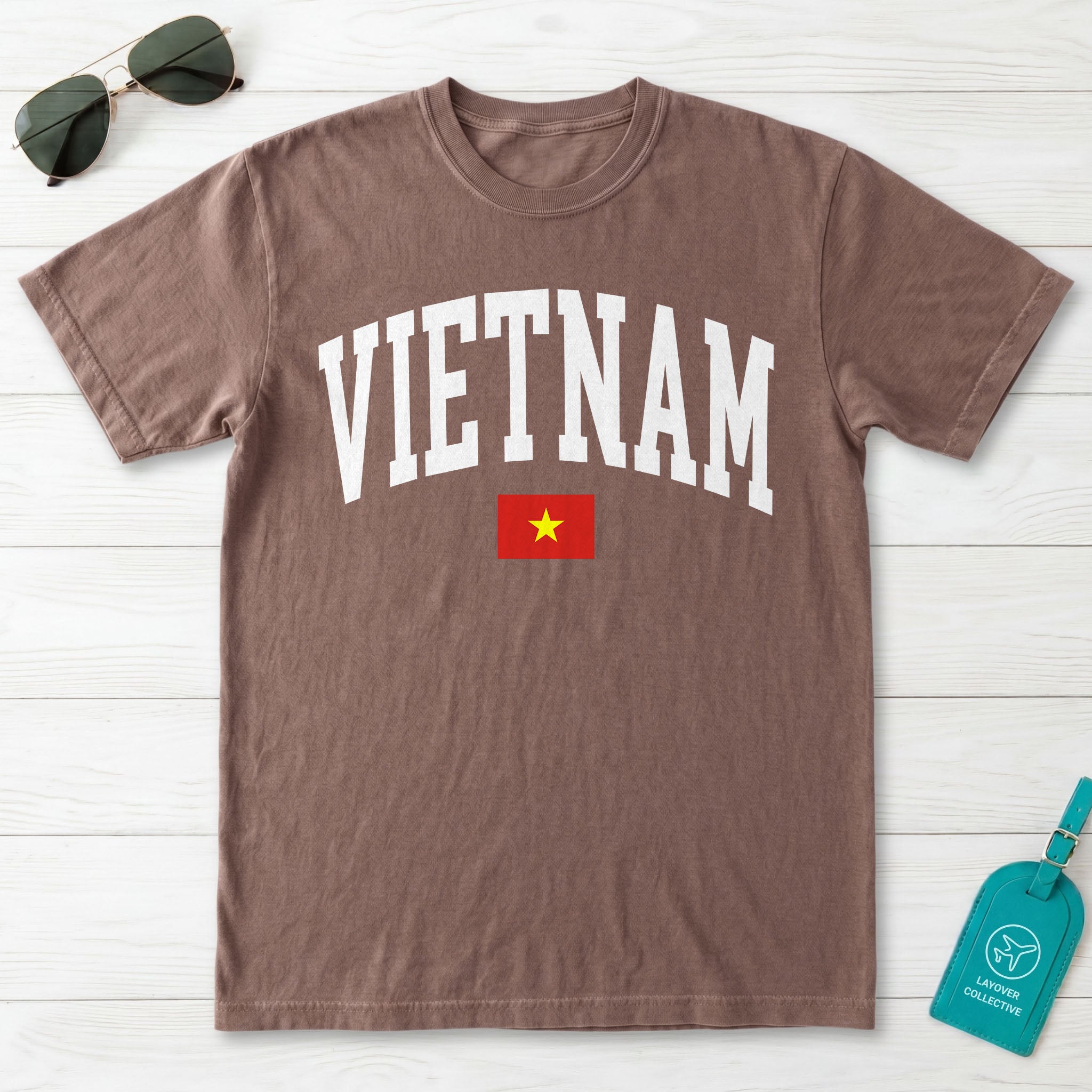 Vietnam Collegiate Flag T-Shirt