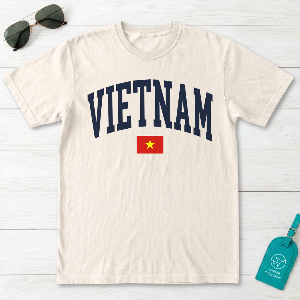 Vietnam Collegiate Flag T-Shirt