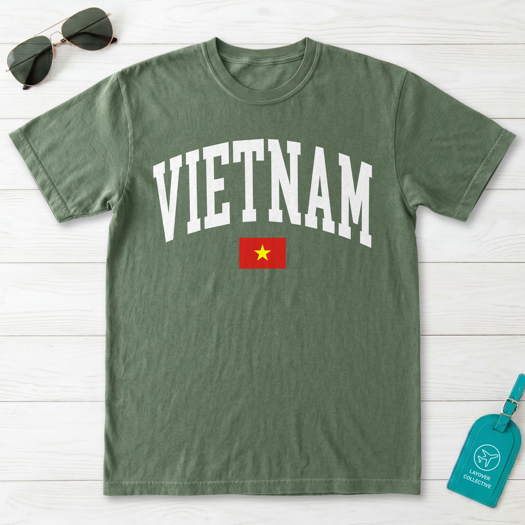 Vietnam Collegiate Flag T-Shirt