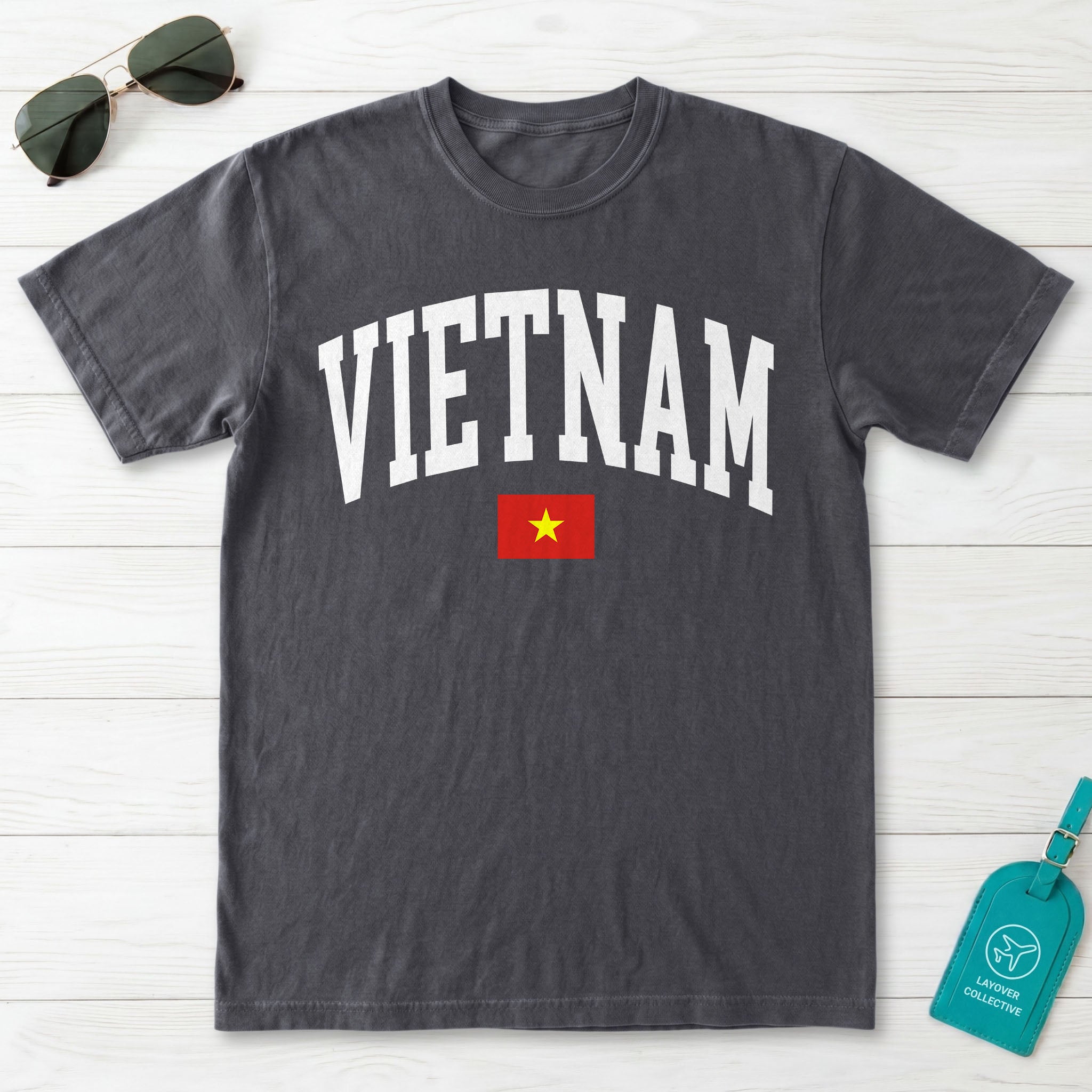 Vietnam Collegiate Flag T-Shirt