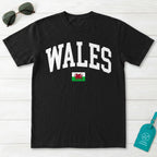 Wales Collegiate Flag T-Shirt