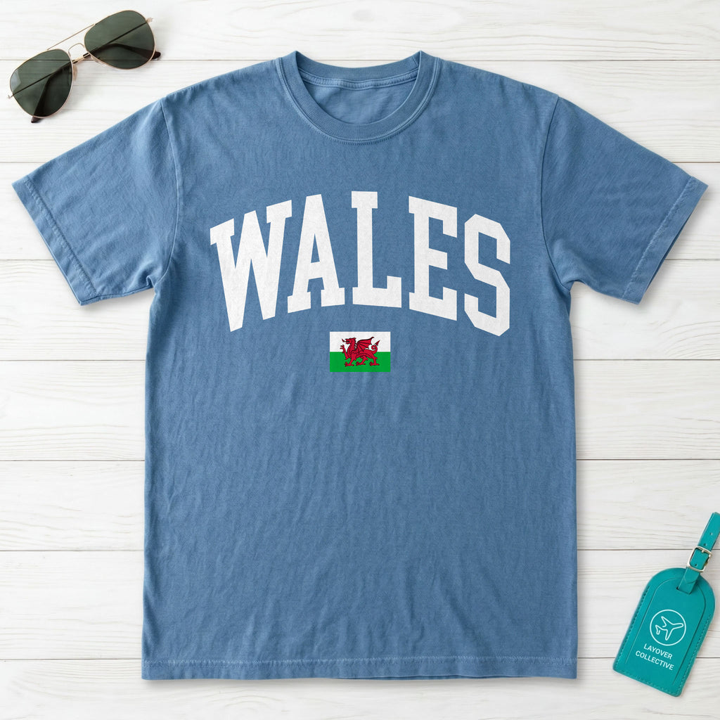 Wales Collegiate Flag T-Shirt