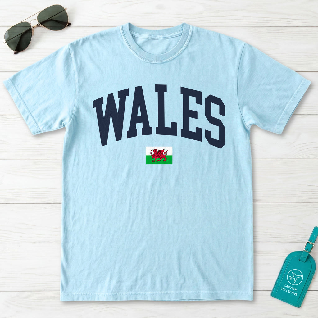 Wales Collegiate Flag T-Shirt