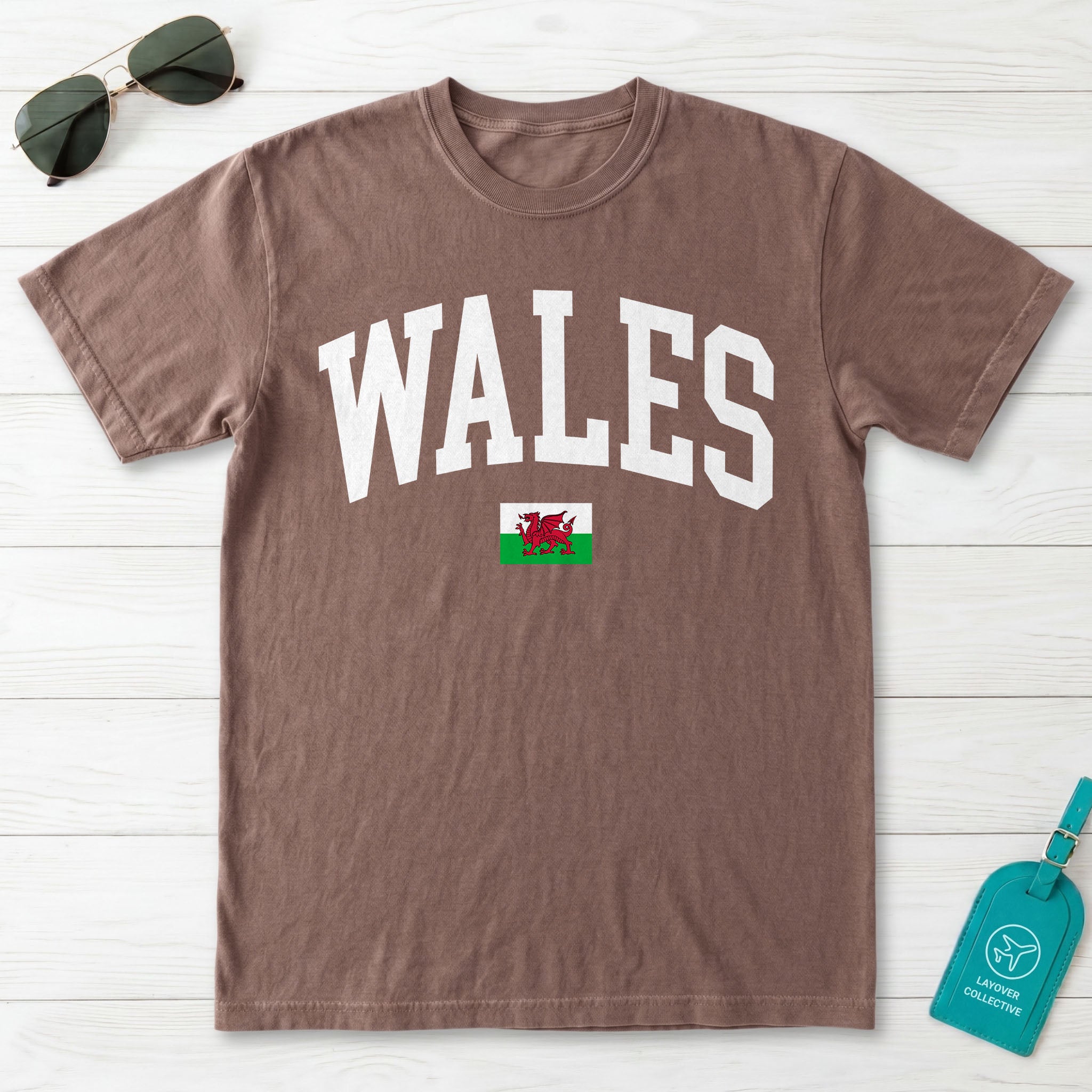 Wales Collegiate Flag T-Shirt