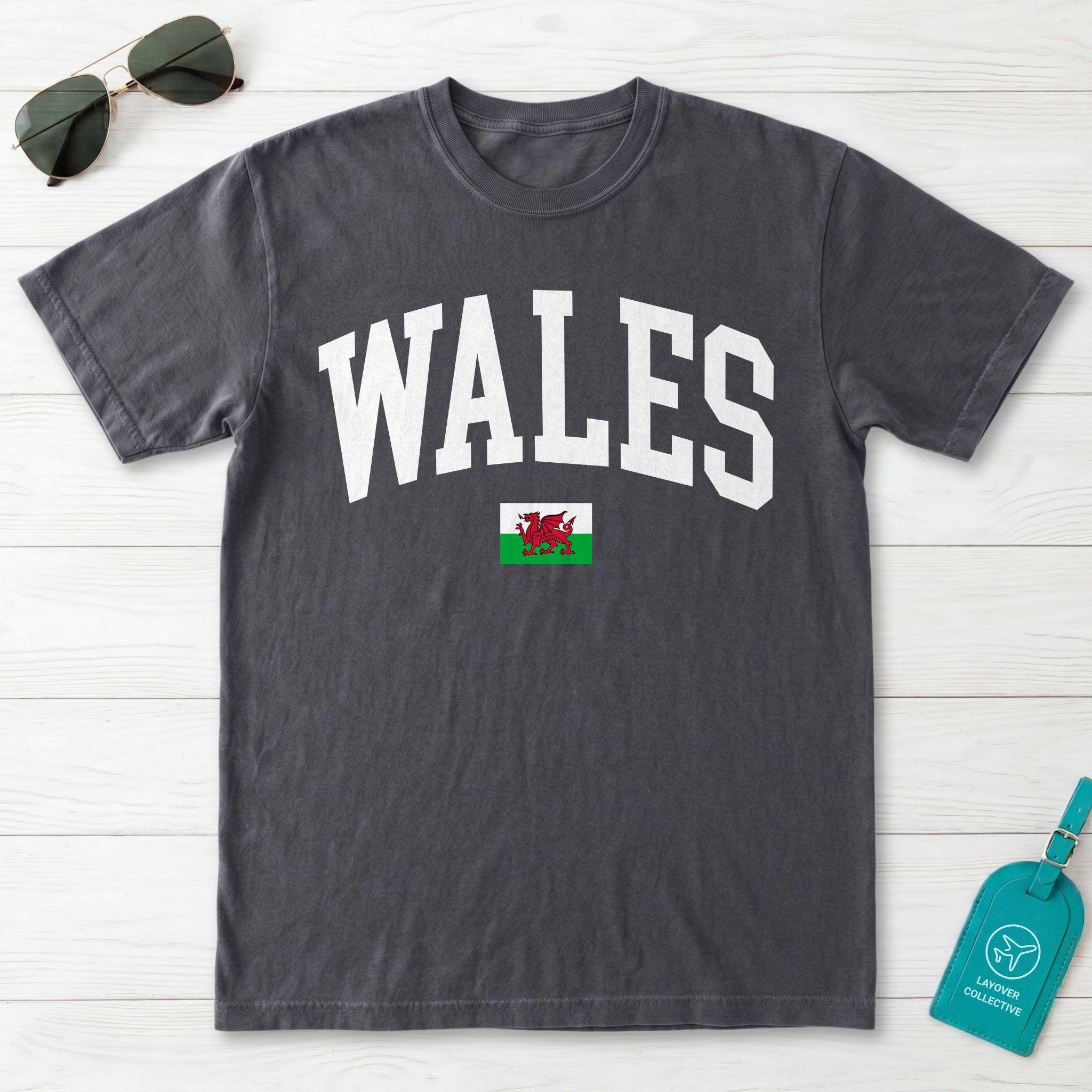 Wales Collegiate Flag T-Shirt