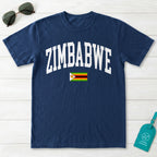 Zimbabwe Collegiate Flag T-Shirt